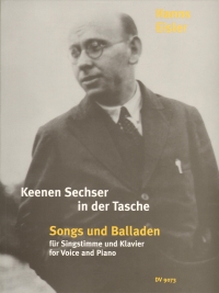 Eisler Keenen Sechser In Der Tasche Songs Ballads Sheet Music Songbook