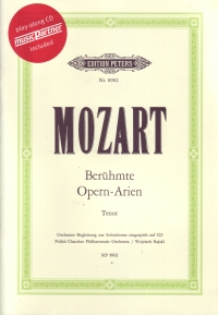 Mozart Famous Opera Arias Tenor Book & Cd Sheet Music Songbook