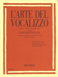Larte Del Vocalizzo Battaglia 1 Soprano Or Tenor Sheet Music Songbook