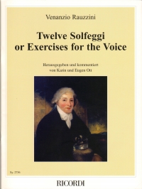 Rauzzini Twelve Solfeggi Or Exercises For Voice Sheet Music Songbook