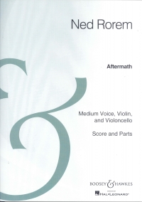 Rorem Aftermath Medium Voice/violin/cello Sc/pts Sheet Music Songbook