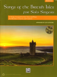 Songs Of The British Isles Solo Singers High + Cd Sheet Music Songbook