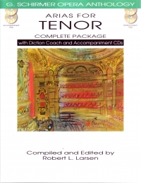 Arias For Tenor Complete Package + 4 Cds Sheet Music Songbook