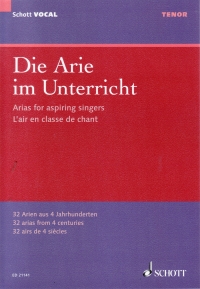 Arias For Aspiring Singers Tenor & Piano Sheet Music Songbook