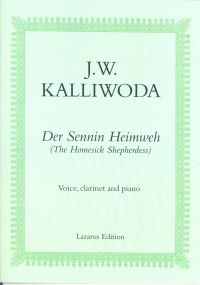 Kalliwoda Der Sennin Heimweh Voice, Clarinet & Pno Sheet Music Songbook