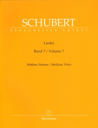 Schubert Lieder 7 Medium Durr Sheet Music Songbook