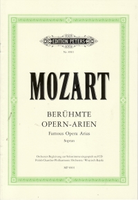 Mozart Famous Opera Arias For Soprano Sheet Music Songbook
