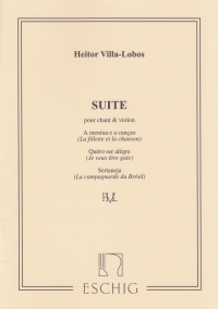 Villa-lobos Suite Voice & Violin Sheet Music Songbook