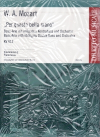 Mozart Per Questa Bella Mano Malaric Vce, Db & Pf Sheet Music Songbook