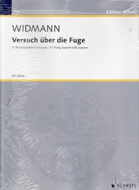Widmann Versuch Uber Die Fuge Sop & String Quartet Sheet Music Songbook