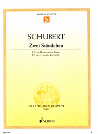 Schubert 2 Standchen D957/4 D889 High Vce/pf Sheet Music Songbook
