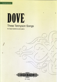 Dove Three Tennyson Songs Bass-baritone & Piano Sheet Music Songbook