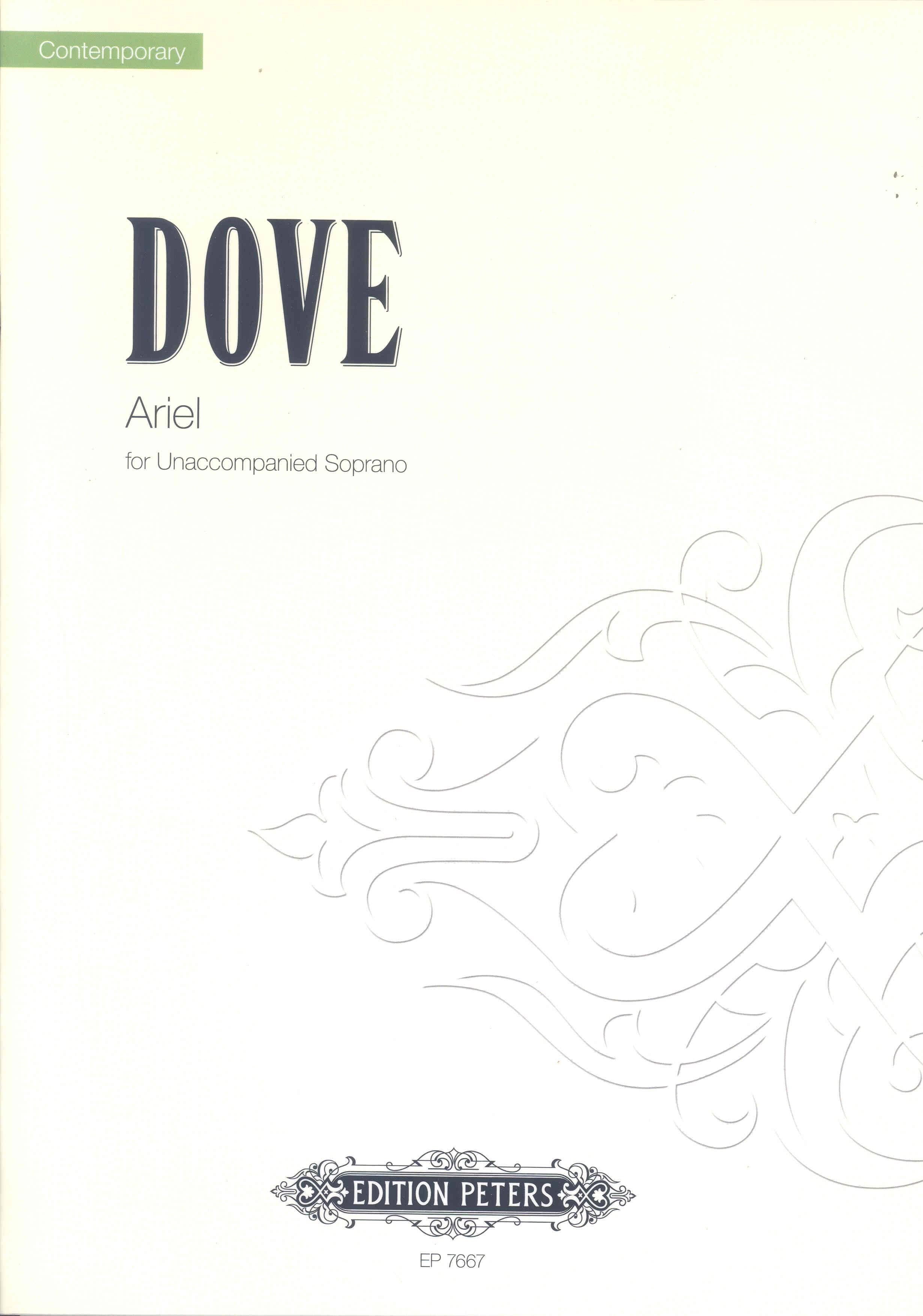 Dove Ariel Unaccompanied Soprano Sheet Music Songbook