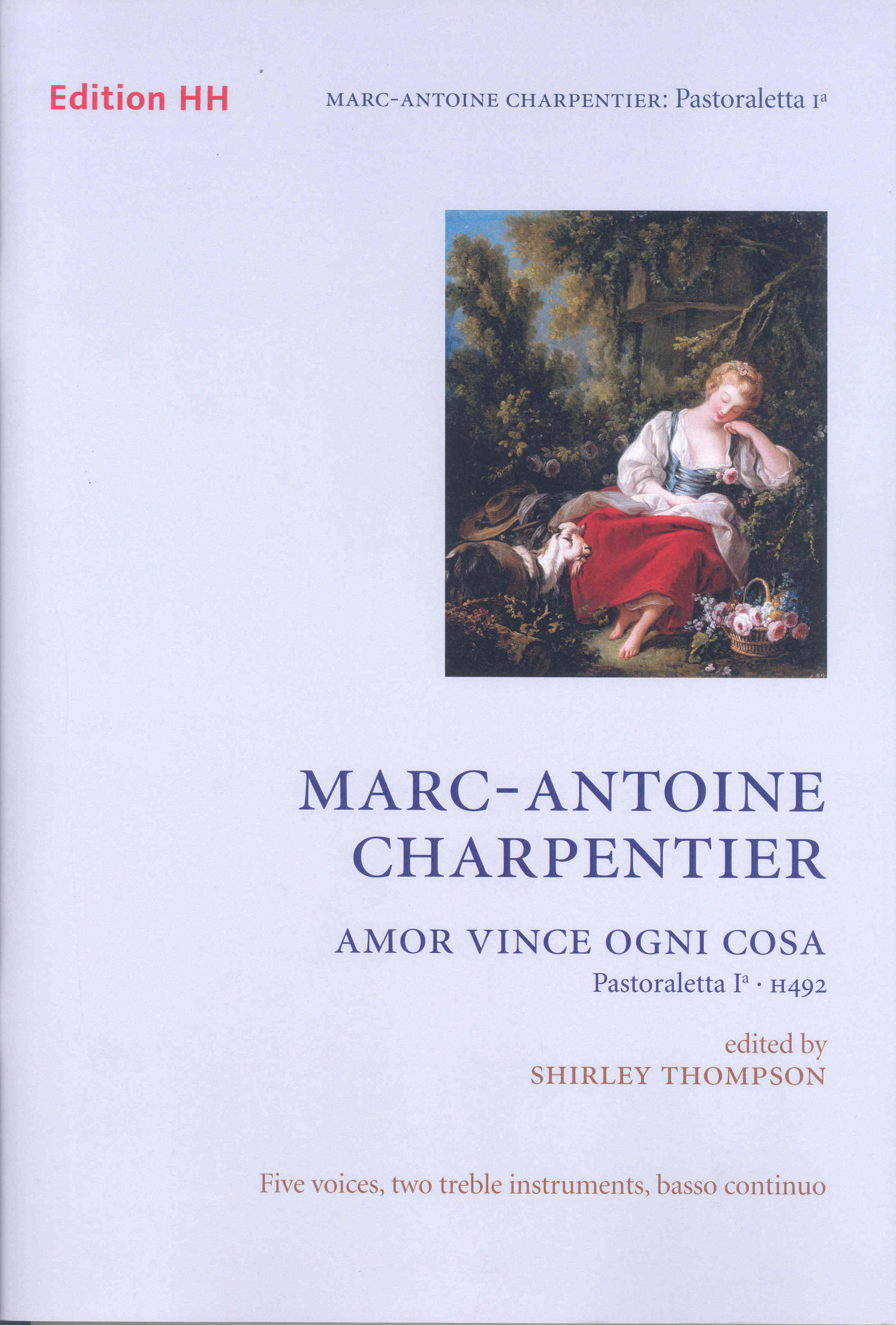 Charpentier Amor Vince Ogni Cosa Thompson Vce/pf Sheet Music Songbook