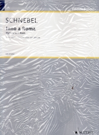 Schnebel Inno A Roma Piano Trio & Voice Sheet Music Songbook
