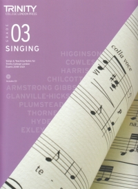 Trinity Singing 2018-2023 Grade 3 + Cd Sheet Music Songbook