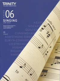 Trinity Singing 2018-2023 Grade 6 Low + Cd Sheet Music Songbook