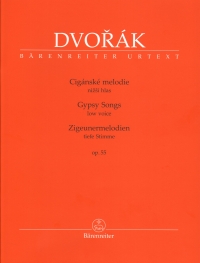 Dvorak Gypsy Songs Op55 Low Voice & Piano Sheet Music Songbook