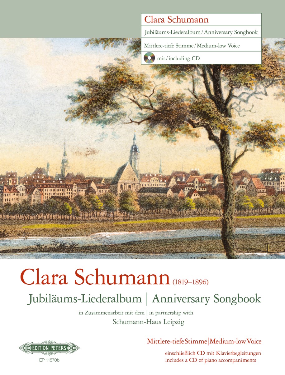 Clara Schumann Anniversary Songbook Med Low Voice Sheet Music Songbook