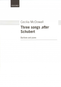 Mcdowall Three Songs After Schubert Baritone & Pf Sheet Music Songbook