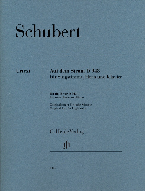 Schubert On The River D 943 Voice Horn Vc & Piano Sheet Music Songbook