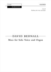 Bednall Mass For Solo Voice & Organ Medium Voice Sheet Music Songbook