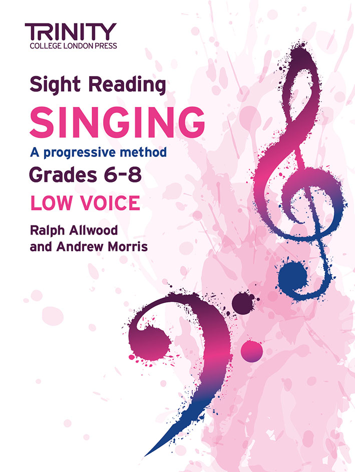 Trinity Sight Reading Singing Grades 6-8 Low Sheet Music Songbook