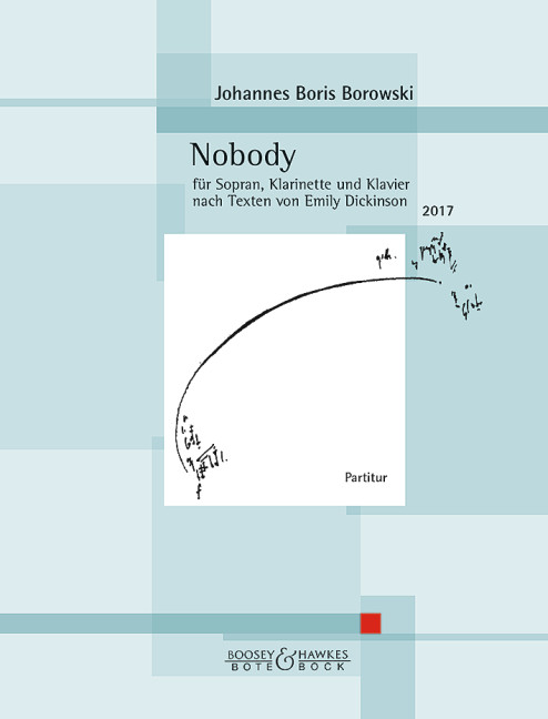 Borowski Nobody Soprano, Clarinet & Piano Score Sheet Music Songbook