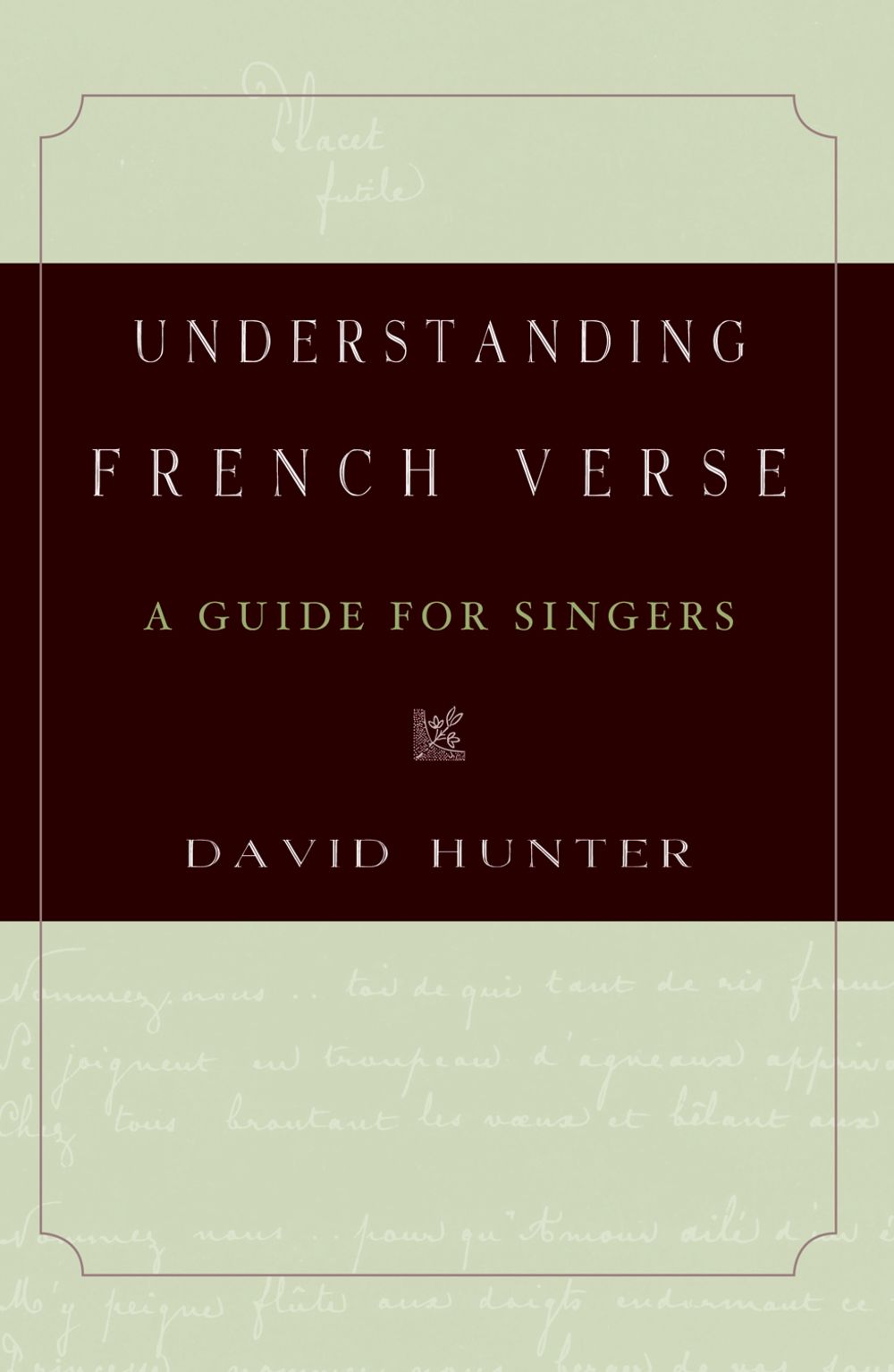 Hunter Understanding French Verse Paperback Sheet Music Songbook