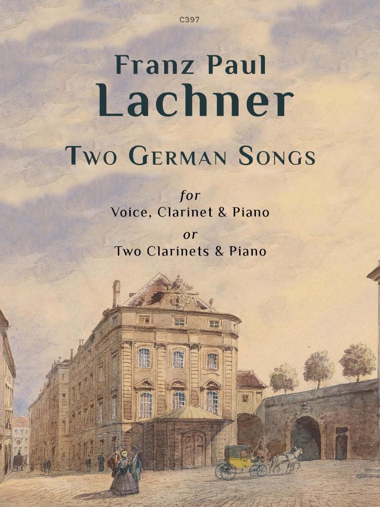 Lachner Two German Songs Voice, Clarinet & Piano Sheet Music Songbook