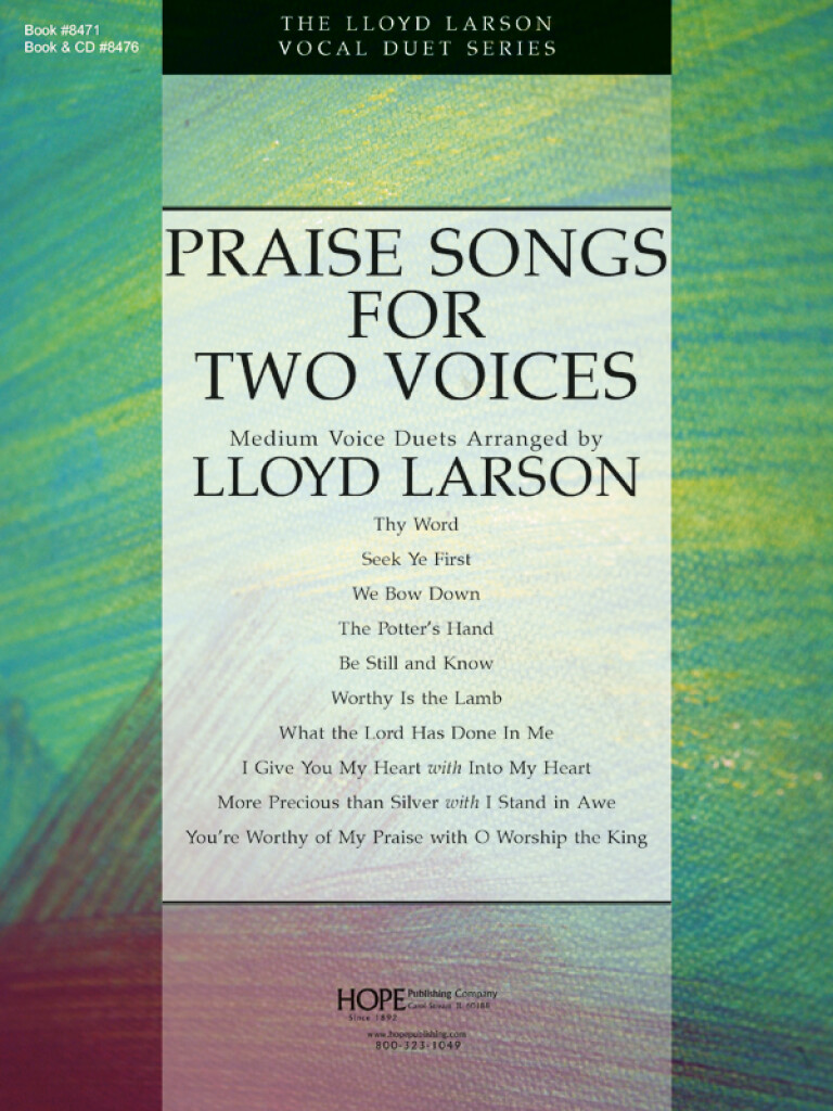 Praise Songs For Two Voices Larsen Sheet Music Songbook