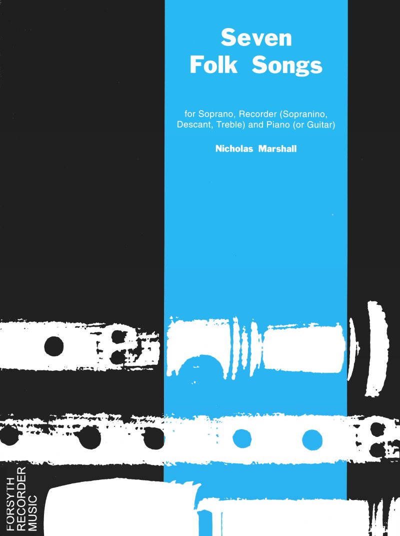 Marshall Seven Folk Songs Soprano, Recorder & Pf Sheet Music Songbook