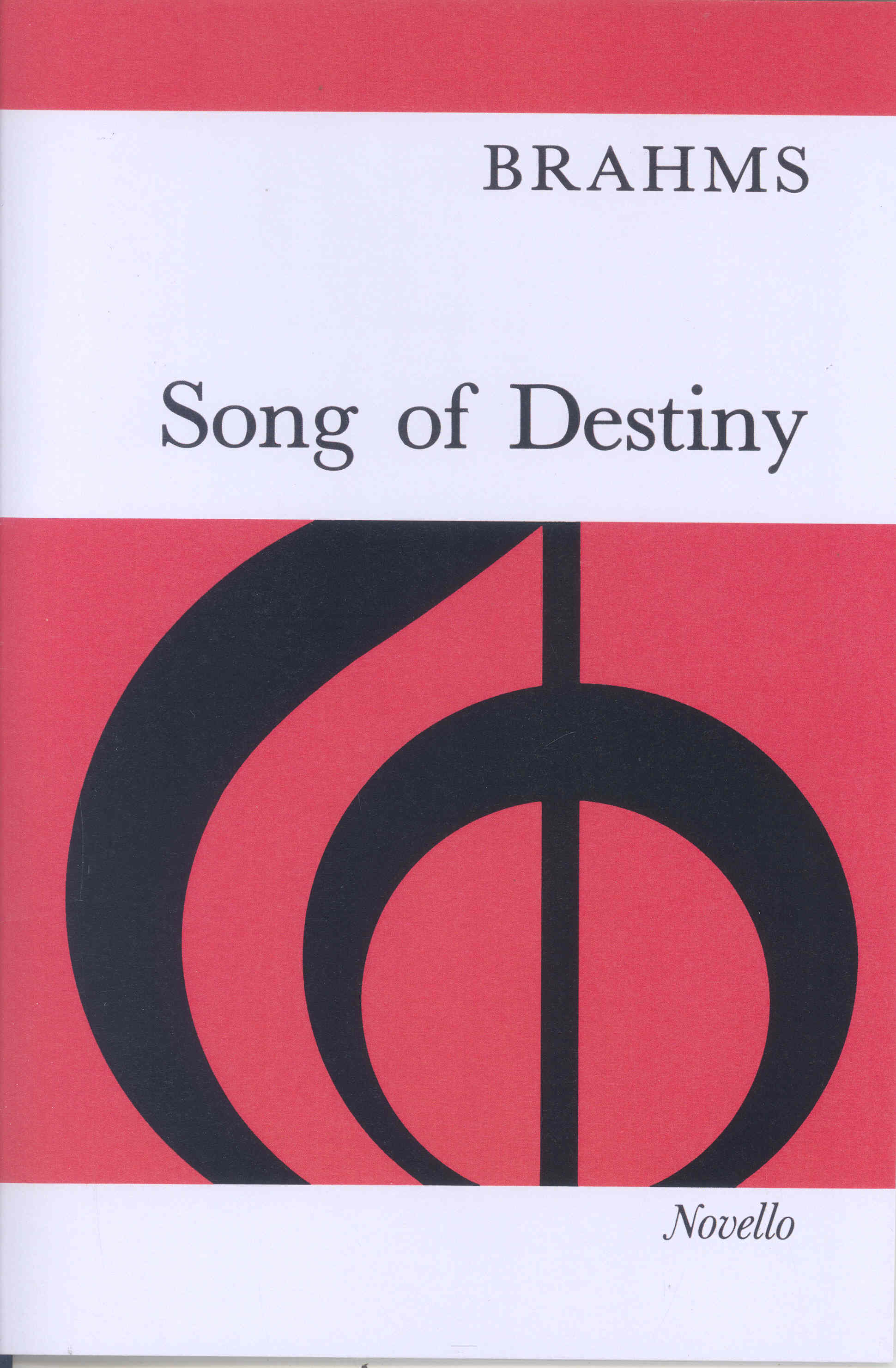 Brahms Song Of Destiny Vocal Score Sheet Music Songbook