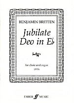 Britten Jubilate Deo Choir & Organ Sheet Music Songbook