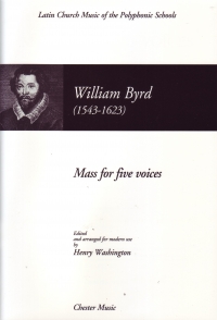 Byrd Mass For 5 Voices Washington Latin Sattb Sheet Music Songbook