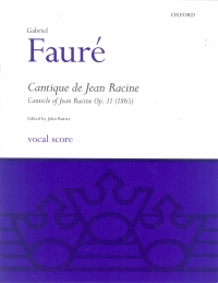 Faure Cantique De Jean Racine Op11 (1865) Vocal Sc Sheet Music Songbook