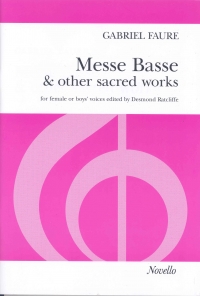 Faure Messe Basse And Other Sacred Works Sheet Music Songbook