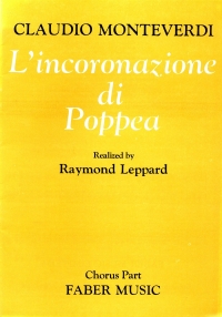 Monteverdi Lincoronazione Di Poppea (chorus Part) Sheet Music Songbook