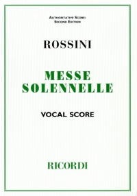 Rossini Petite Messe Solennelle Vocal Score Sheet Music Songbook