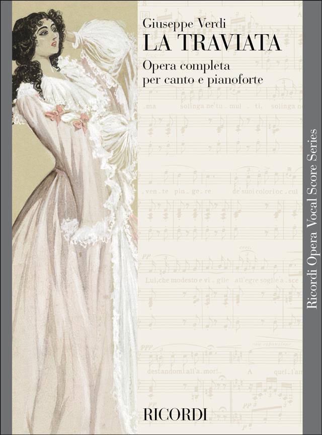 Verdi La Traviata Italian Vocal Score Sheet Music Songbook