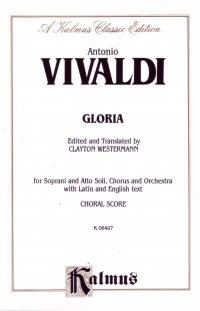 Vivaldi Gloria Westermann Satb Latin/eng Sheet Music Songbook