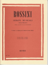 Rossini Soirees Musicales Vol 1 (8 Ariettas) Sheet Music Songbook