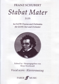 Schubert Stabat Mater Vocal Score Sheet Music Songbook