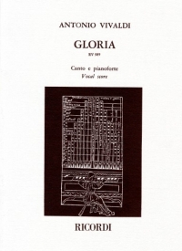 Vivaldi Gloria Rv589 (ed Malipiero) Lat/eng Sheet Music Songbook