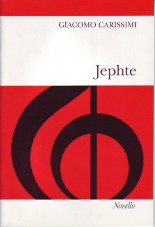Carissimi Jephte Vocal Score Sheet Music Songbook