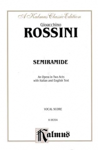 Rossini Semiramide It/eng Vocal Score Sheet Music Songbook