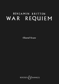 Britten War Requiem Op66 Choral Score Sheet Music Songbook