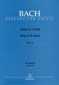 Bach Mass Bmin Bwv232 Latin Vocal Score Original Sheet Music Songbook