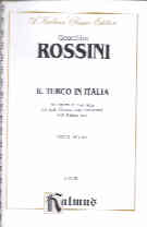 Rossini Il Turco In Italia Vocal Score Sheet Music Songbook