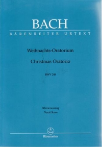 Bach Christmas Oratorio English/german Vocal Score Sheet Music Songbook
